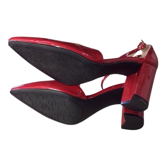 Unisa Red Pointed Toe Block Heel Ankle StrapWomen's Heels size 10 NWOT - Picture 5 of 6